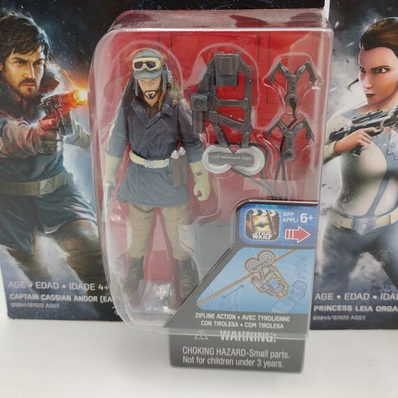 Star Wars Action Figure Lot Cassian Andor Constable Zuvio Princess Leia New - Picture 2 of 5